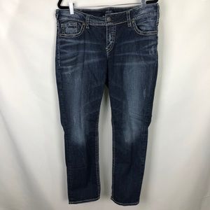 Silver Jeans Suki Mid Slim Size 16 Length 27